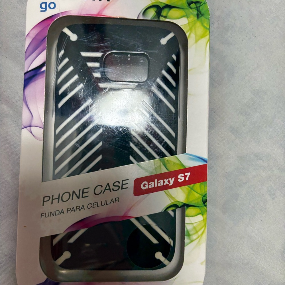 Stylish Black Phone Case for Galaxy S7